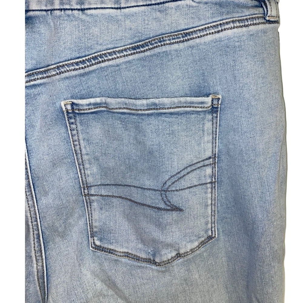 American Eagle NWT high rise stretch curvy jegging jeans, distressed, size 22 - Picture 9 of 9